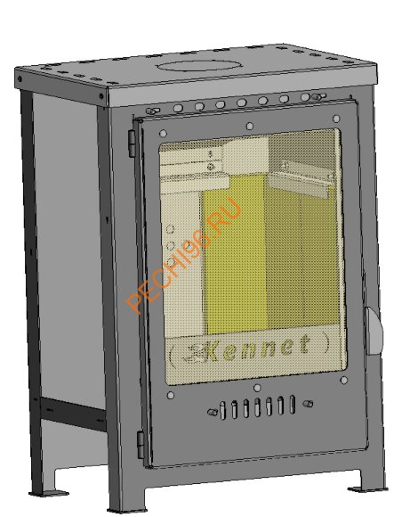 Печь-камин Kennet Гермес 7кВт М25 с плитой