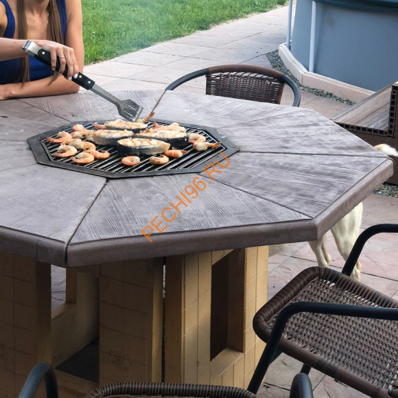 Стол-гриль Барбекю центр Виконт песочный