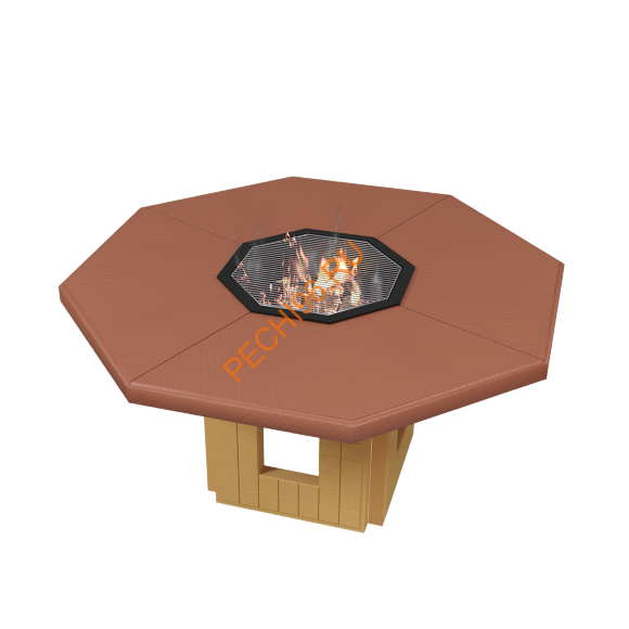 Стол-гриль Барбекю центр Виконт песочный