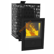 Печь банная Берёзка Verona 50 ЗК чугун, сетка