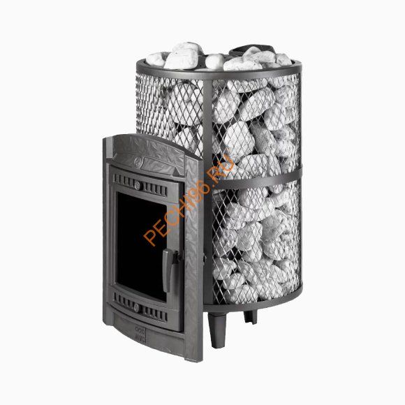 Печь банная Атмосфера L КТК сетка нержавеющая сталь