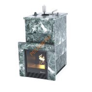 Печь банная ИзиСтим Геленджик в кожухе из змеевика