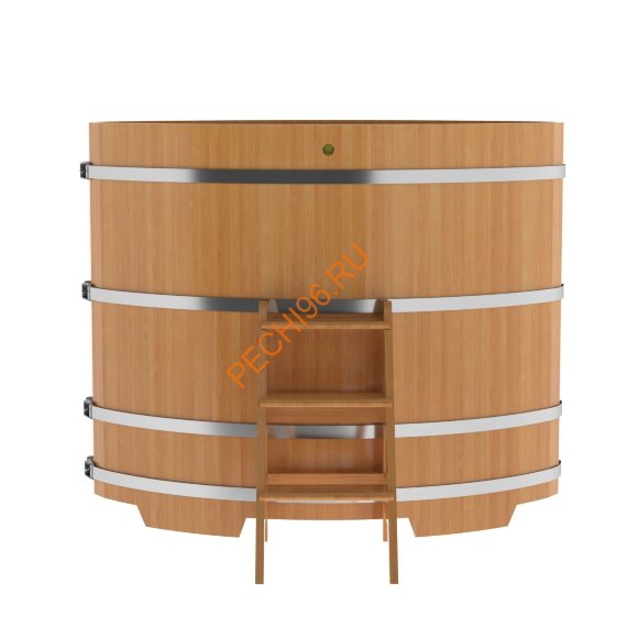 Купель для бани BentWood овальная из лиственницы Премиум, 1,02х1,68 м Купель для бани BentWood овальная из лиственницы Премиум, 1,02х1,68 м