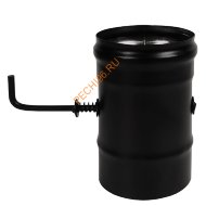 Шибер нерж. поворотный Везувий BLACK (AISI 430/0,8мм) d 150