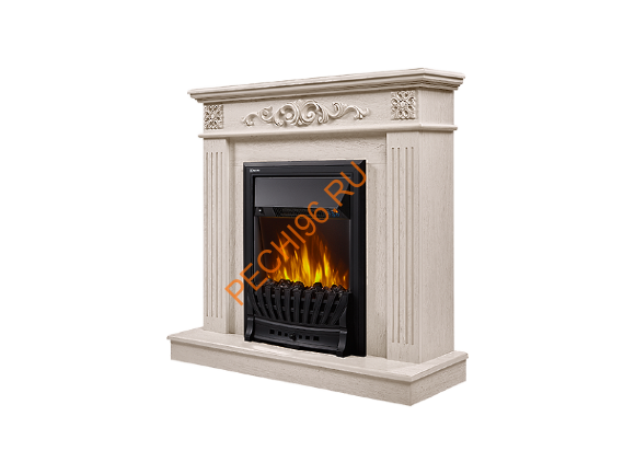 Электрокамин Electrolux Classic EFP/P-1020LS с порталом Firelight Noce Classic, беленый дуб