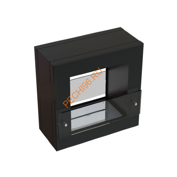 Биокамин Cube Black, тонированное стекло