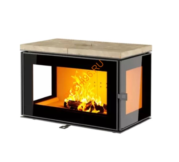 Печь-камин АСТОВ КУБ 3С 800 Крема беж
