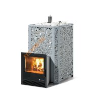 Печь банная ИзиСтим Ялта 35 Хохлома серая