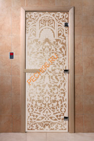Дверь стеклянная DoorWood «Флоренция сатин», 2100х700 мм