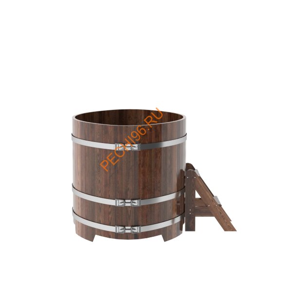 Купель для бани BentWood овальная из морёной лиственницы Премиум, 1,02х1,68 м