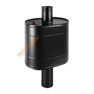 Бак на трубе Везувий BLACK 55л d115 овальный