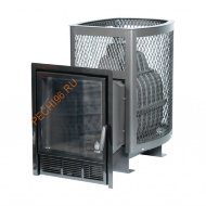 Печь банная чугунная Сибирь 20 ПРО Сетка, Панорама