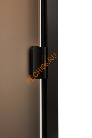 Дверь стеклянная Grandis GS 7х20-BM-S-Bl коробка алюминий Diamond Black, ручка Термоабаш