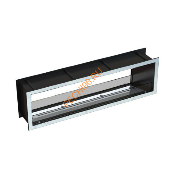 Биокамин сквозной 1700х500х300 мм, стекло тонированное, рамки нержавейка Биокамин сквозной 1700х500х300 мм, стекло тонированное, рамки нержавейка