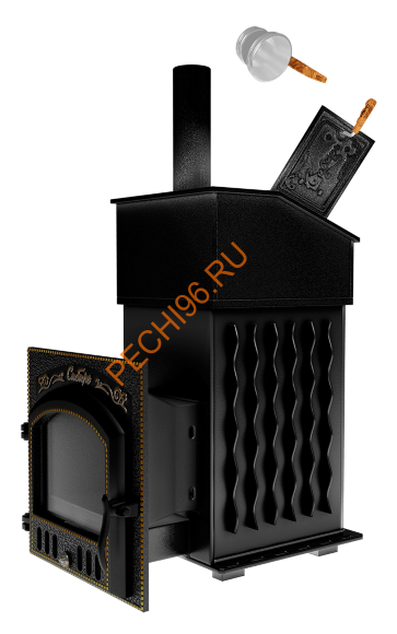 Печь банная Сибирь-премиум 40 (545х545), ТК 400 мм, ЗК