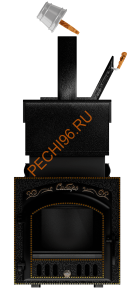 Печь банная Сибирь-премиум 40 (545х545), ТК 400 мм, ЗК