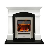 Электрокамин Dimplex Langford с очагом Chesford белый с черным
