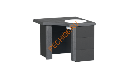 Стол-мойка Барбекю центр Боярыня угловой Графит