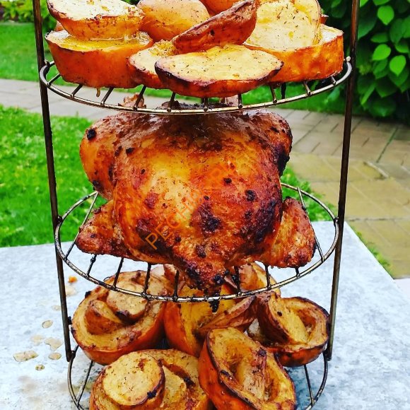 Этажерка решетка Амфора 4-х ярусная большая D 29см Этажерка решетка Амфора 4-х ярусная большая D 29см