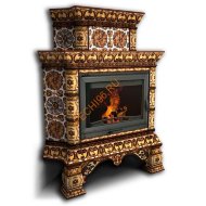 Печь-камин КимрПечь Кострома угловой двухъярусный Октябрь