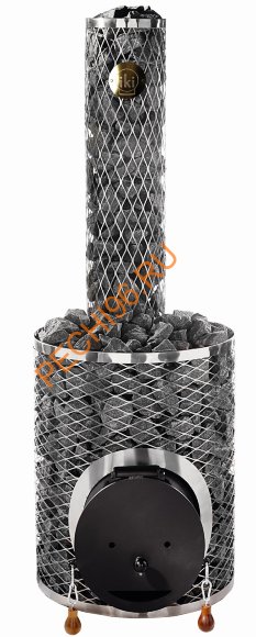 Дровяная печь IKI Maxi Plus со стальной дверцей "смайл"