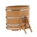 Купель для бани BentWood овальная из лиственницы Премиум, 1,02х1,68 м