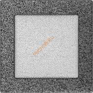 Вентиляционная решетка Kratki 17CS 170х170 мм черная/серебро