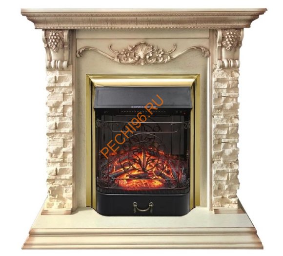 Портал Royal Flame Adriana сланец бежевый под классический очаг