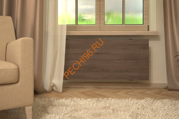 Дизайн-радиатор водяной Loten «Деревянный» 1020/180 нижнее подключение Дизайн-радиатор водяной Loten «Деревянный» 1020/180 нижнее подключение