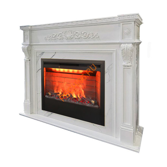 Электрокамин RealFlame MOZART 26 WT с очагом 3D Helios 26