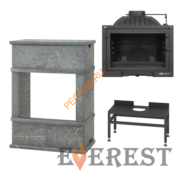 Камин EVEREST D10 «Wells» Талькохлорит Камин EVEREST D10 «Wells» Талькохлорит