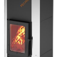 Печь-камин Теплодар Вертикаль Металлика