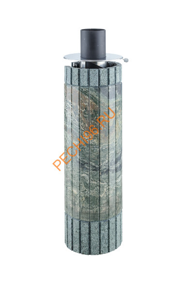 Дымоход с регистром Ферингер Жадеит перенесённый рисунок+бучардированный жадеит