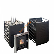 Печь банная Ермак 12 Сетка-Классик со стеклом