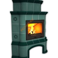 Печь-камин КимрПечь Прованс угловой двухъярусный Волна с дровником