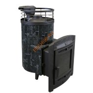 Печь банная Атмосфера L Пироксенит ламель+сетка, с тоннелем