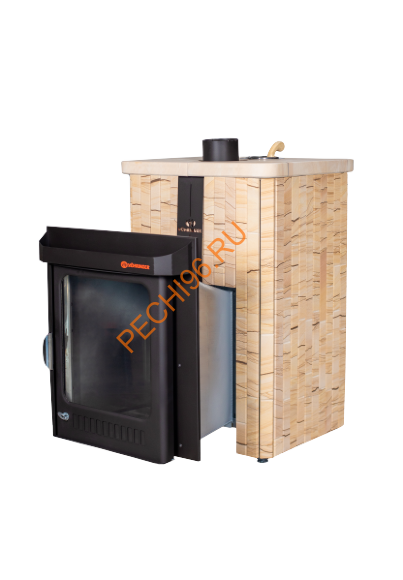Печь банная Ферингер Квадра ПФ Окаменевшее дерево наборный