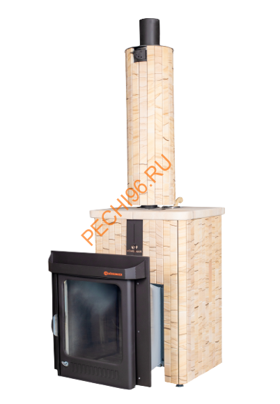 Печь банная Ферингер Квадра ПФ Окаменевшее дерево наборный