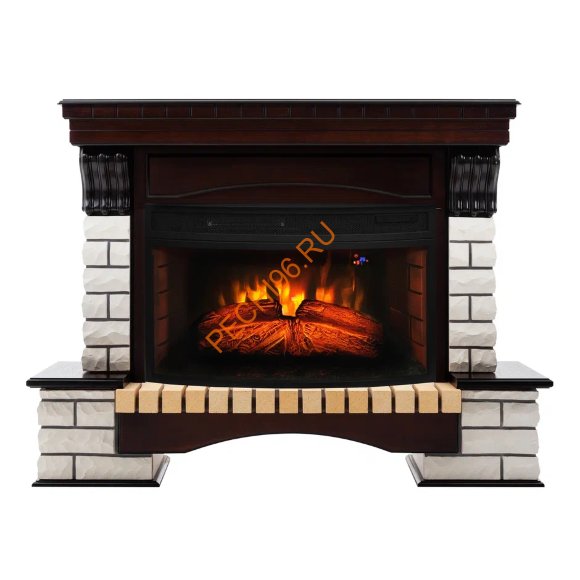 Электрокамин RealFlame Country 33 AO/WT с очагом FireSpace 33W S IR