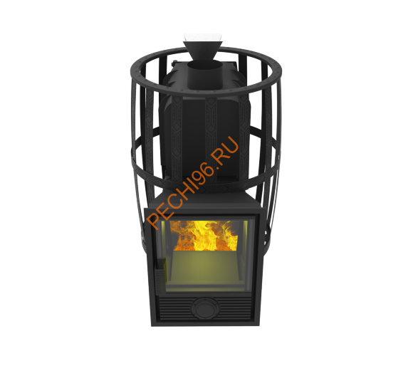 Печь-камин банная Берёзка Воевода 20 Д-1 ЗК, сетка