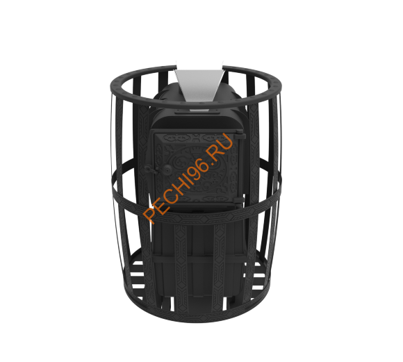 Печь-камин банная Берёзка Воевода 20 Д-1 ЗК, сетка