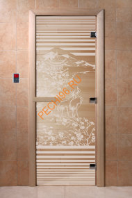 Дверь стеклянная DoorWood «Япония прозрачная», 2000х900 мм