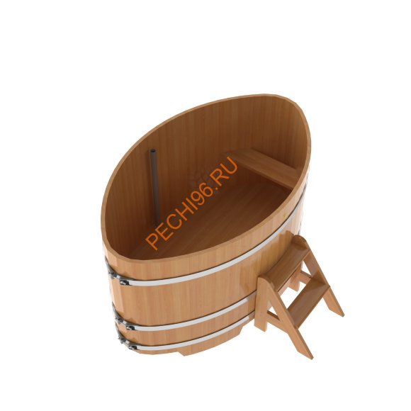 Купель для бани BentWood овальная из лиственницы Премиум, 1,12х1,83 м Купель для бани BentWood овальная из лиственницы Премиум, 1,12х1,83 м
