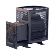 Печь банная чугунная Сибирь 20 Сетка, УЧД