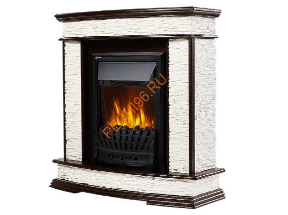 Электрокамин Electrolux Classic EFP/P-1020LS с порталом Firelight Scala Classic, сланец белый, темный дуб