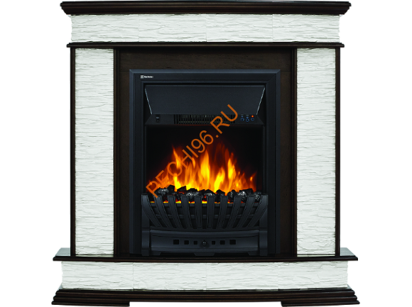 Электрокамин Electrolux Classic EFP/P-1020LS с порталом Firelight Scala Classic, сланец белый, темный дуб