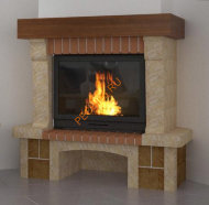 Каминная облицовка Лион 800 угловая 90°