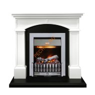 Электрокамин Dimplex Langford с очагом Danville Chrome FB2 белый с черным