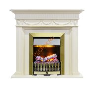 Электрокамин Dimplex Corfu с очагом Danville Antique Brass FB2 слоновая кость