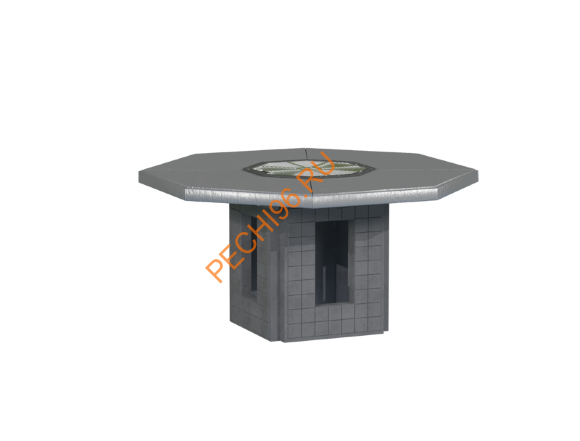 Стол-гриль Барбекю центр Виконт Графит